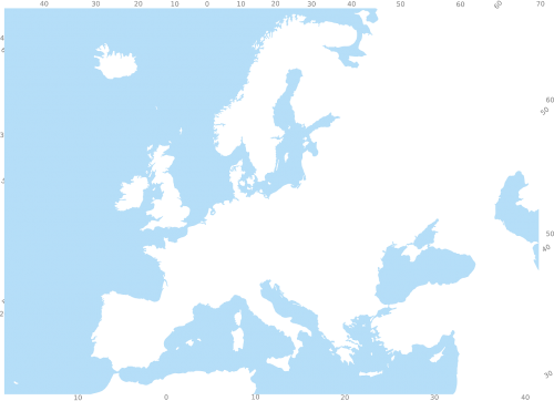 Europa, Žemėlapis, Vandenynas, Tautos, Jūra, Viduržemio Jūros, Šalyse, Атлантический, Europietis, Sąjunga, Geografija, Kartografija, Nemokama Vektorinė Grafika