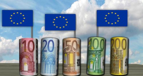 Euras, Banknotai, Vėliava, Europa, Pinigai, Valiuta, Vėliavos, Eu, Europietis, Valiutos Krizė, Finansai