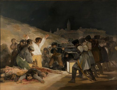 Vykdymas, Šaudymas, Aliejus Ant Drobės, Francisco De Goya, 1814, Tapyba Aliejiniais Dažais, Menas, Istoriškai, Istorija