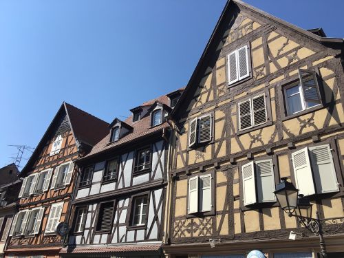 Fasadas, Namas, Alsace, Smeigės, Architektūra, Seni Namai, Namo Fasadas