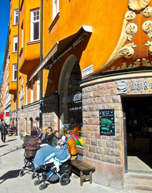 Fasadas, Lauko Sėdimosios Vietos, Kavinė, Swedenborgsgatan, Mariatorget, Stockholm