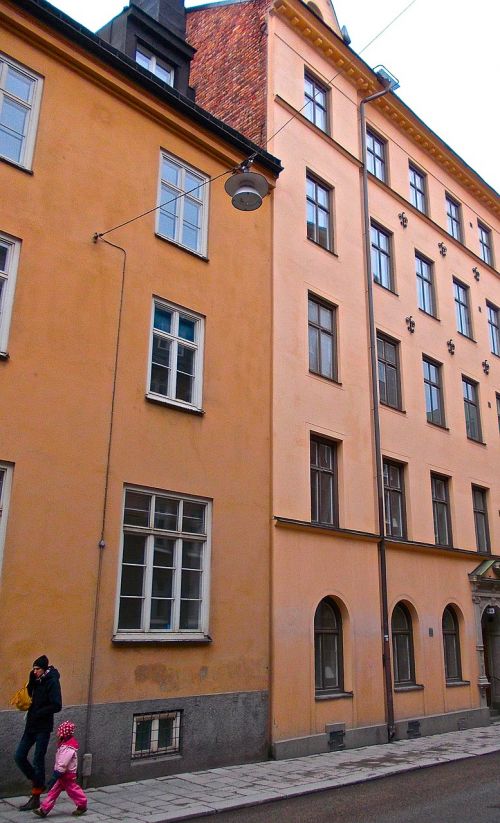 Fasadas, Tėvas, Dukra, Gatvės Gyvenimas, Södermalm, Stockholm
