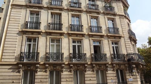 Fasadas, Langai, Pastatas, Paris