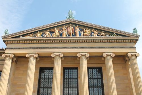Fasadas, Graikų Kalba, Filadelfijos Meno Muziejus, Stulpeliai, Architektūra, Pastatas