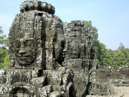 Veidas, Sugadinti, Angkor Wat, Kambodža