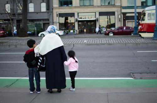 Šeima, Gatvė, Moteris, Vaikai, Musulmonai, Pabėgėliai, Migrantai, Motinystė, Žmonės