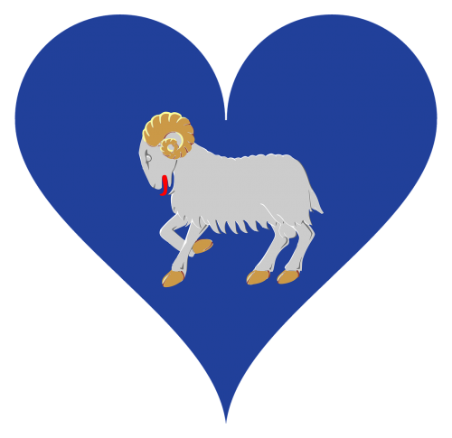 Färöer, Avių Salos, Meilė, Širdis, Herbas, Širdies Formos