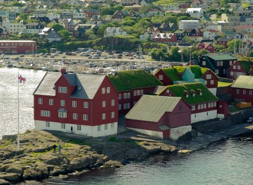 Faroes, Thorshavn, Uostas, Valtys