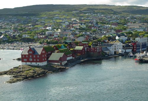 Faroes, Thorshavn, Uostas, Valtys