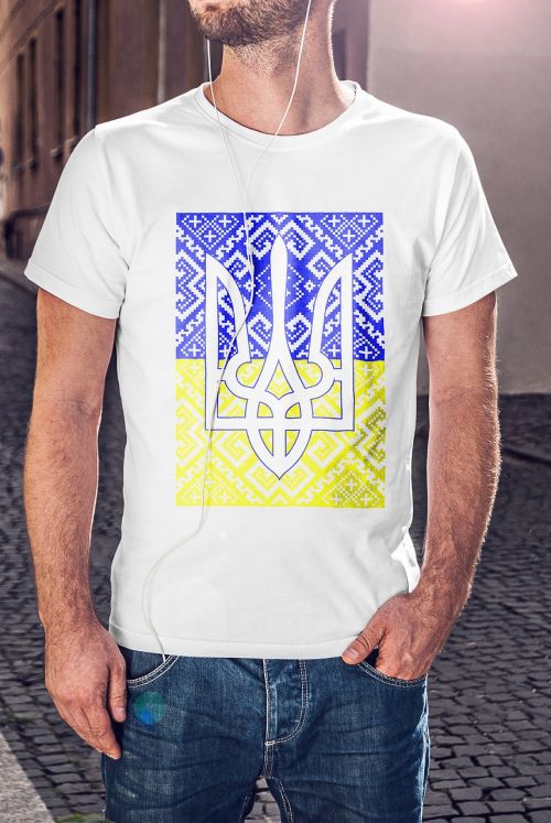 Mada, Ukraina, T-Shirt, Dizainas, Vyras