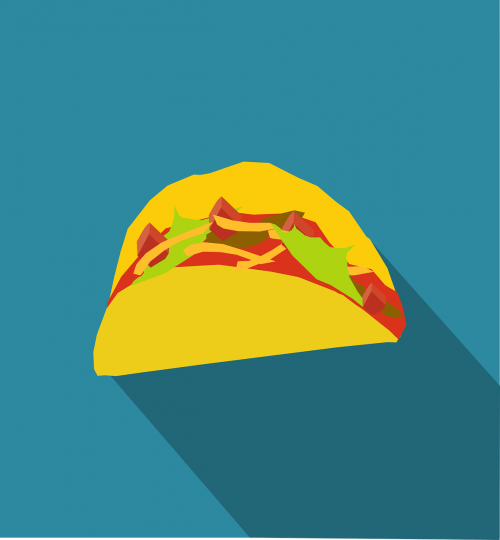 Greitas Maistas, Maistas, Meksikietis, Lukštas, Taco, Nemokama Vektorinė Grafika