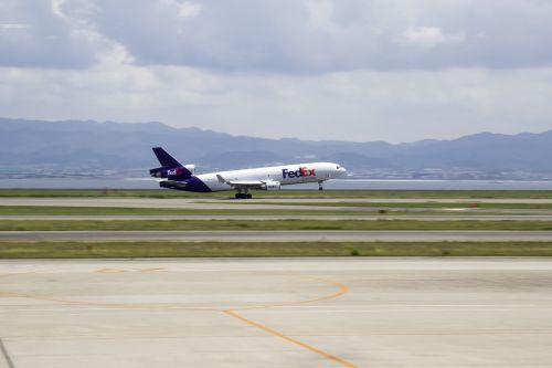 Fedex, Lėktuvas, Kroviniai, Oras, Lėktuvas, Orlaivis, Osaka, Oro Uostas, Nankai