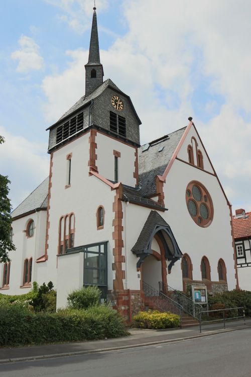 Fellingshausen, Bažnyčia, Evangelikų Bažnyčia, Religija, Protestantas, Tikėjimas, Bokštas, Kaimo Bažnyčia, Pastatas, Vasara