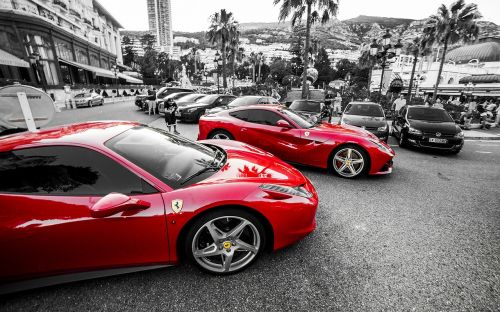 Ferrari, Monte Karlas, Automatinis, Sportiniai Automobiliai, Raudona