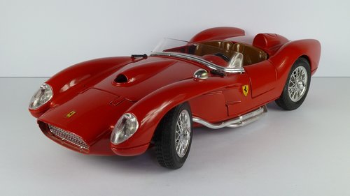 Ferrari,  250,  Raudona Galva,  1957,  Cabrio,  Kabrioletas,  Redhead,  1X18,  Modelis Automobilis,  Bburago