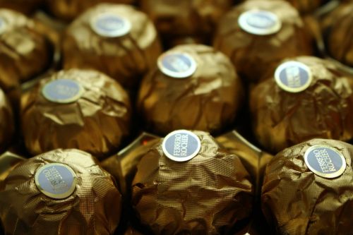 Ferrero Rocher, Šokoladas, Saldainiai, Saldainiai