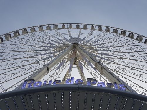 Ferris Ratas, Paris, Linksma, Mėlynas Dangus