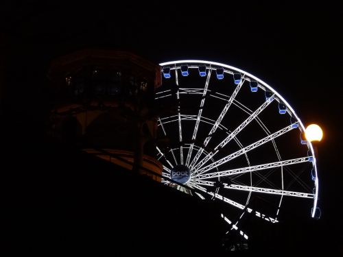 Ferris Ratas,  Diuseldorfas,  Naktis,  Šurmulio Ir Šurmulio,  Liaudies Šventė