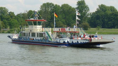 Keltas, Laivas, Boot, Rinas, Perėjimas, Vanduo, Upė, Diuseldorfas, Meerbusch