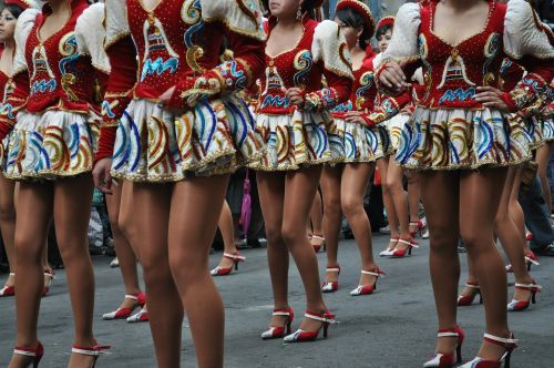 Festivalis, La Paz, Bolivija, Moterys, Mergaitė, Kojos