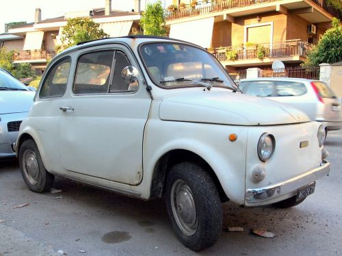 Fiat 500, Fiat, Senas Automobilis, Roma