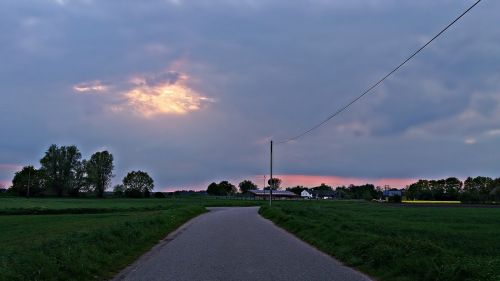 Laukas, Vakaruose, Saulė, Pieva, Vasara, Gamta, Kraštovaizdis, Dangus, Vakaras, Vaizdas