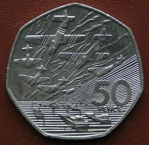 Moneta,  Monetos,  Penkiasdešimt,  Pensas,  Britanija,  Karalienė,  Elizabetas,  Pinigai,  Pinigai,  1994,  Sidabras,  Penkiasdešimt Penki 1994 M. Monetos