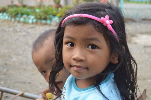 Filipinas, Mergaitė, Laimingas, Filipinos, Vaikai, Vaikai Žaisti, Mielas Vaikas