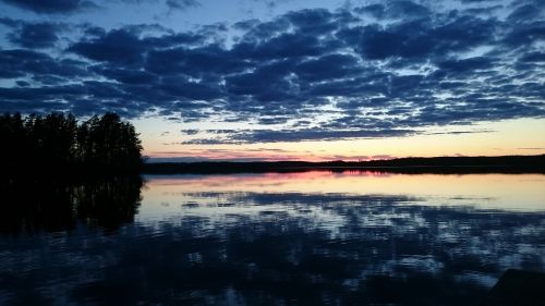 Finland, Saulėlydis, Ežeras, Gamta