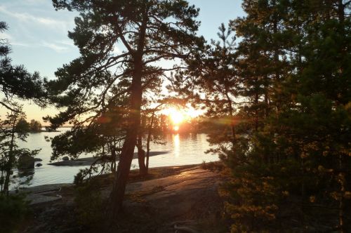 Finland, Baltijos Jūra, Saulėlydis