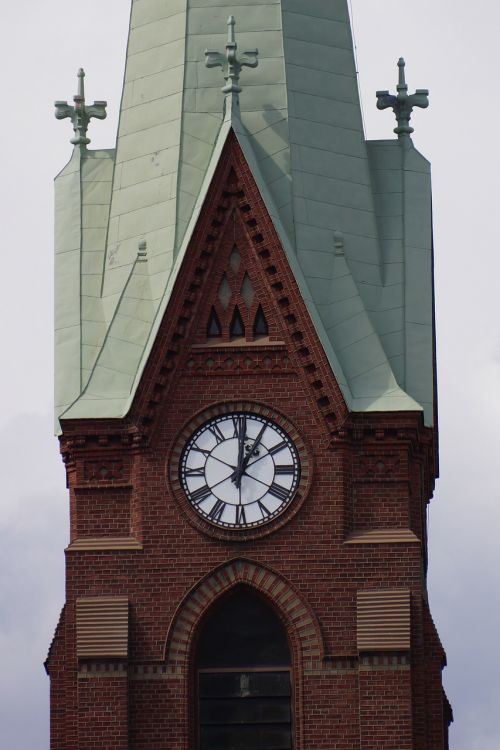 Suomių, Mikkeli, Katedra, Laikrodis, Bokštas