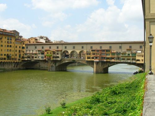 Firenze, Tiltas, Upė, Arno, Ponte Vecchio, Florencija, Toskana