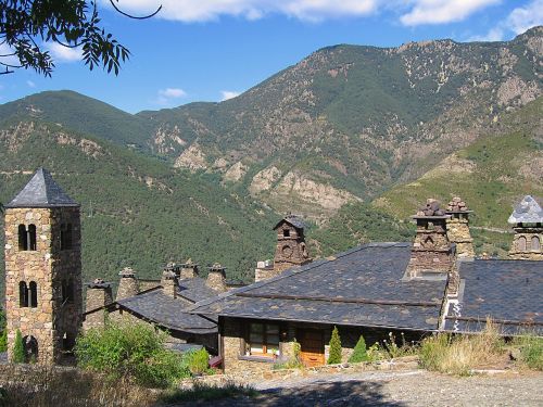 Židiniai, Stogai, Šiferio Stogai, Andorra, Pirėnų Statyba
