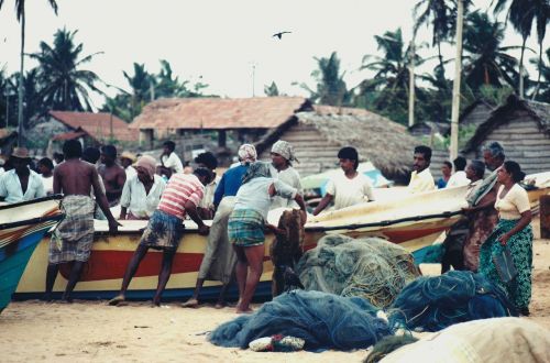 Žvejai, Žmonės, Žvejys, Žvejų Kaimelis, Colombo, Šri Lanka