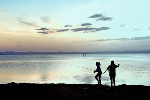 Žvejyba, Ežeras, Vaikai