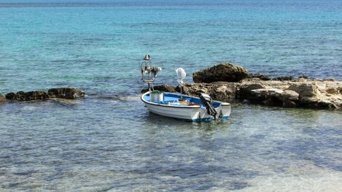 Žvejybos Laivas, Cove, Jūra, Papludimys, Kipras, Makronissos