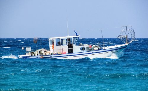 Žvejybos Laivas, Jūra, Žvejyba, Viduržemio Jūros, Kipras