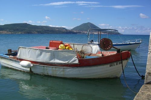Žvejybos Laivas, Jūra, Kiparissia, Graikija