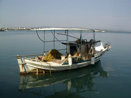 Žvejybos Laivas, Viduržemio Jūros, Veidrodis, Graikija