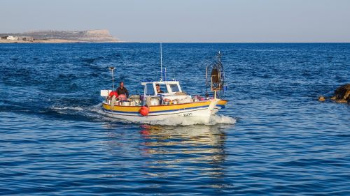 Žvejybos Laivas, Uostas, Žvejyba, Tradicinis, Žvejys, Atvykimas, Ayia Napa, Kipras