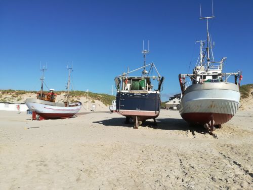 Žvejybos Laivas, Papludimys, Šiaurės Jūra, Denmark, Løkken