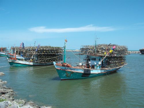 Žvejybos Laivai, Tailandas, Jūra, Vanduo