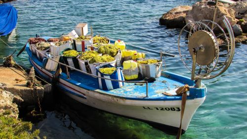 Žvejybos Pastogė, Žvejybos Laivas, Įranga, Tradicinis, Vasara, Kipras