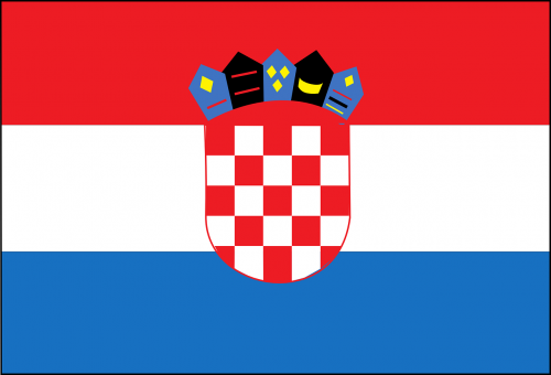 Vėliava, Šalis, Kroatija, Nemokama Vektorinė Grafika