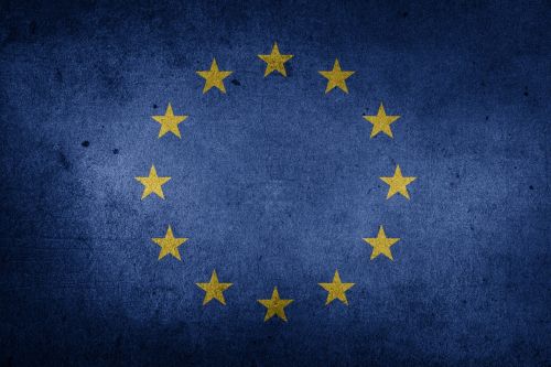 Vėliava, Europos Sąjunga, Brexit, Europa, Grunge