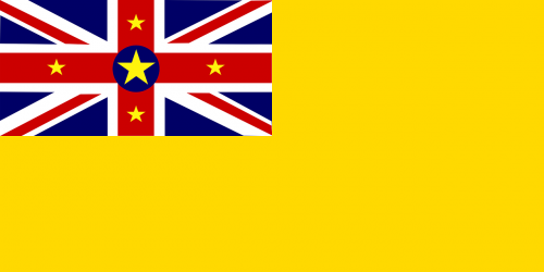 Vėliava, Niue, Okeanija, Auksinis, Geltona, Union Jack, Kairėje, Žvaigždės, Deimantas, Civilinis, Valstybė, Simboliai, Nemokama Vektorinė Grafika