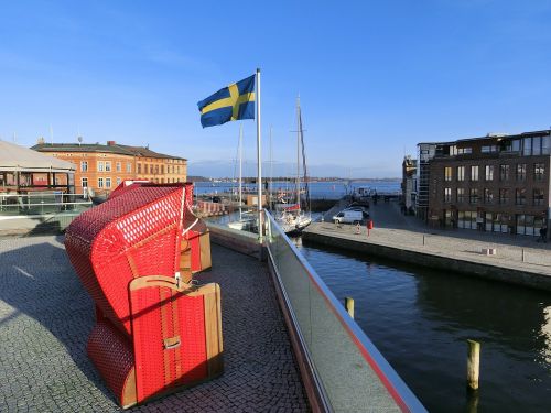 Vėliava, Švedija, Paplūdimys, Stralsund