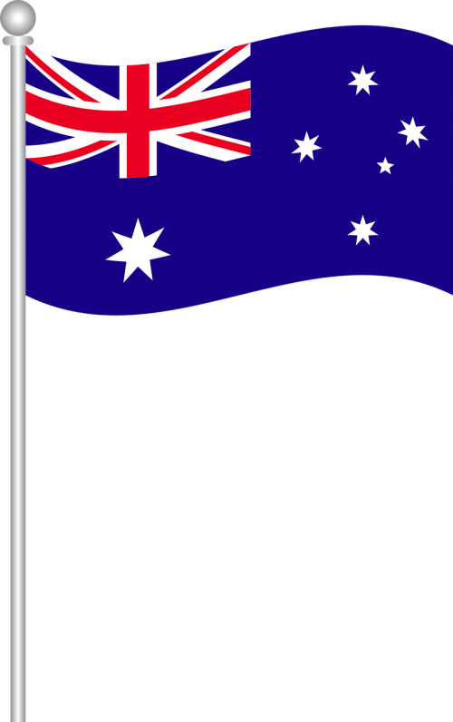 Australijos Vėliava, Australijos Vėliava, Vėliava, Tauta, Nacionalinis, Simbolis, Australia, Nemokama Vektorinė Grafika