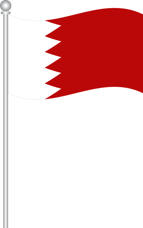 Bahreino Vėliava, Bahrain, Vėliava, Pasaulio Vėliava, Nemokama Vektorinė Grafika