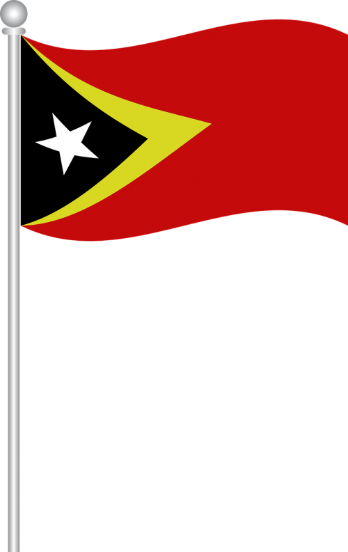 Rytinė Timoro Vėliava, Vėliava, Rytų Timoras, Pasaulio Vėliavos, Nemokama Vektorinė Grafika